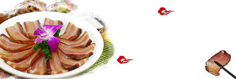 中式中华美食湖南腊肉淘宝banner