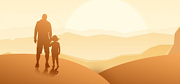 父亲节父爱如山温馨banner