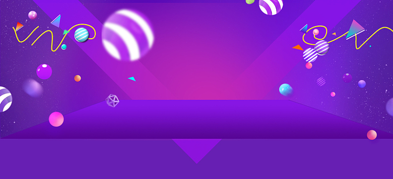 紫色炫酷数码产品立体彩色炫彩背景