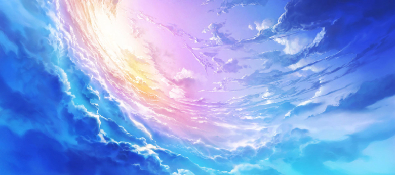 简约蓝色天空梦幻banner