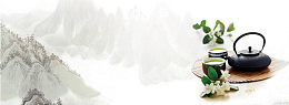 茶壶淡雅水墨茶文化banner