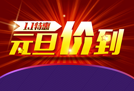 1.1特惠元旦价到促销海报