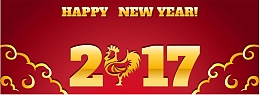 2017鸡年过年红色背景
