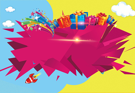 扁平商场促销海报背景素材