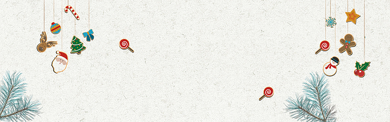 卡通圣诞节极简风banner