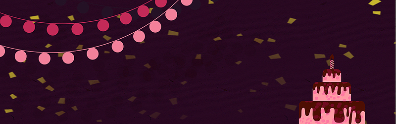 蛋糕手绘卡通小清新banner