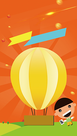 微信扫码促销海报H5背景psd下载