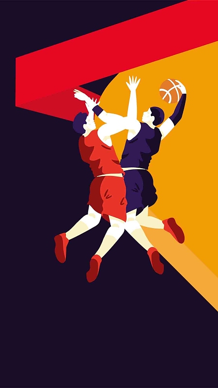 海报psdjpg里约奥运h5背景jpg扁平体育h5背景jpg绿色扁平卡通篮球psd