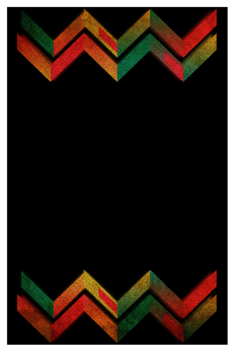 抽象几何简约黑绿红三色复古怀旧背景