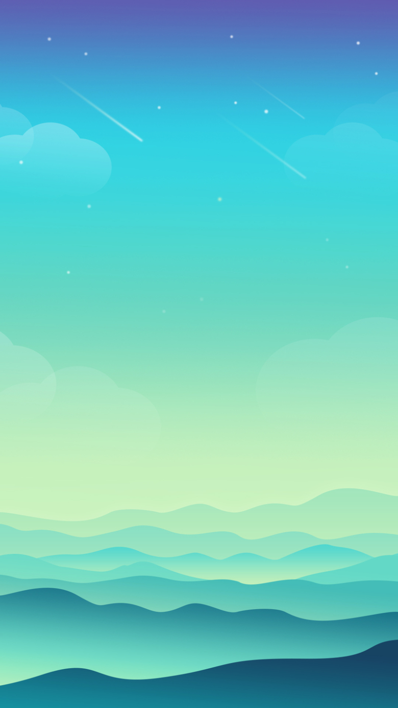 蓝天h5背景免抠素材免费下载_觅元素51yuansu.com