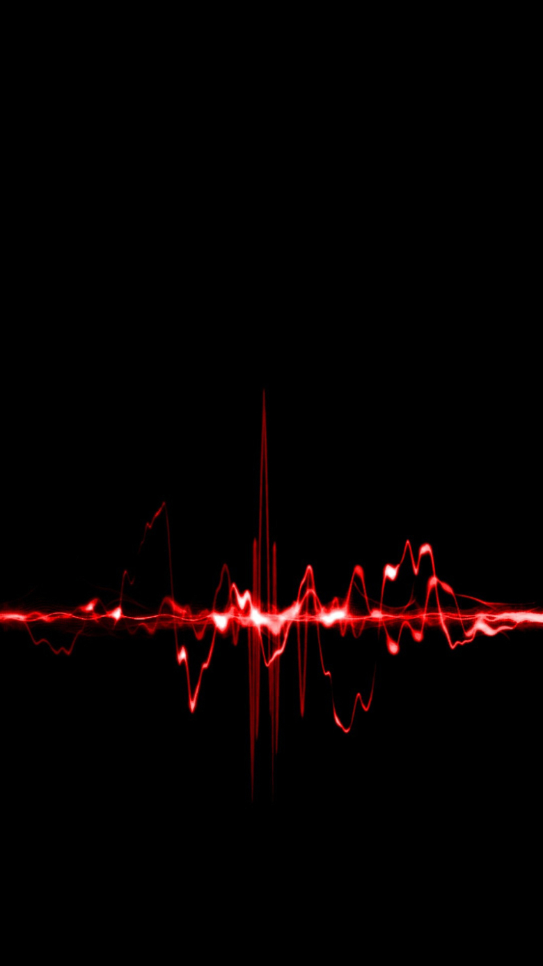 心电图红色h5背景