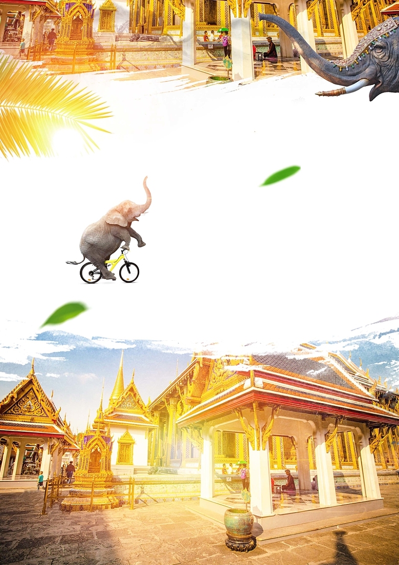 创意泰国曼谷旅游海报