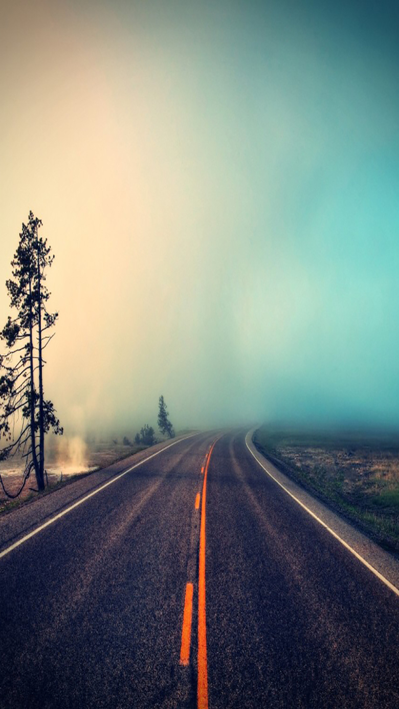 马路纹理天空云层渐变蓝色背景h5背景