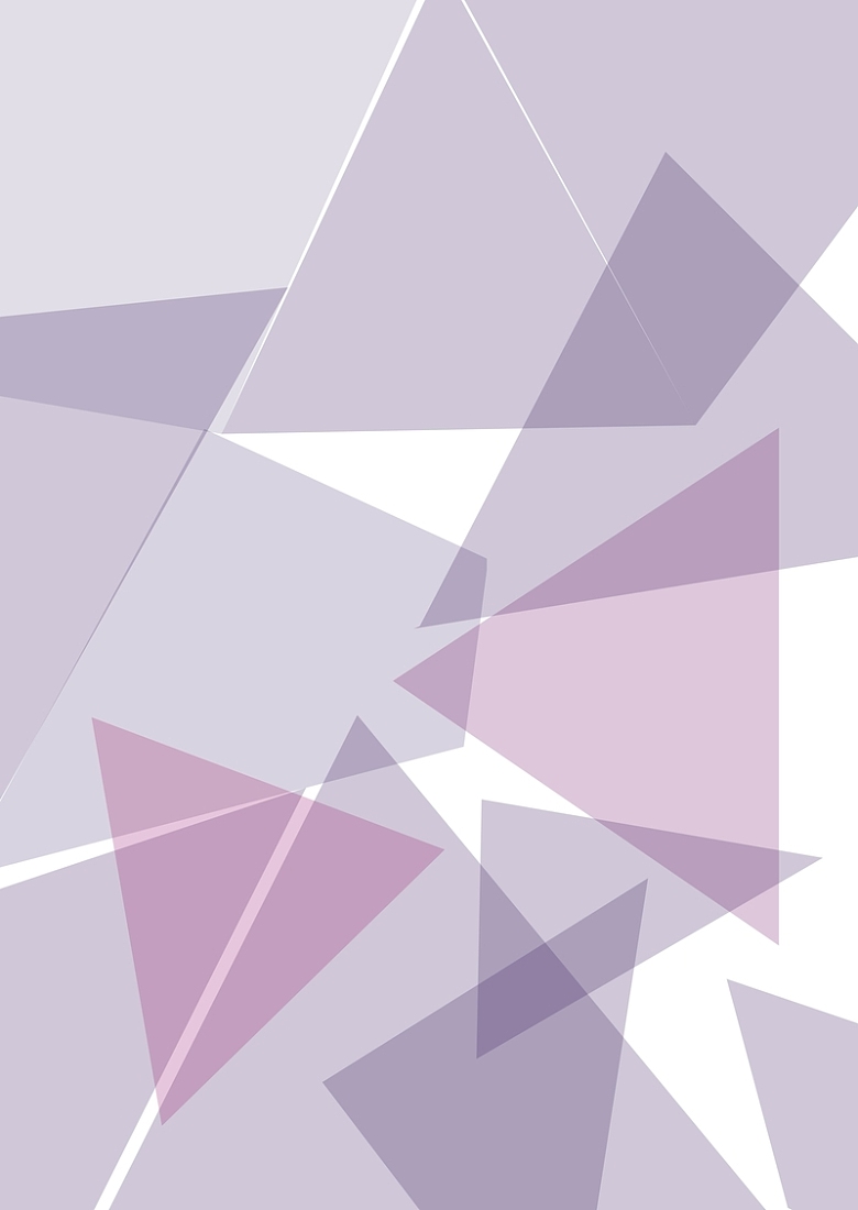 矢量淡雅紫色几何三角碎片背景