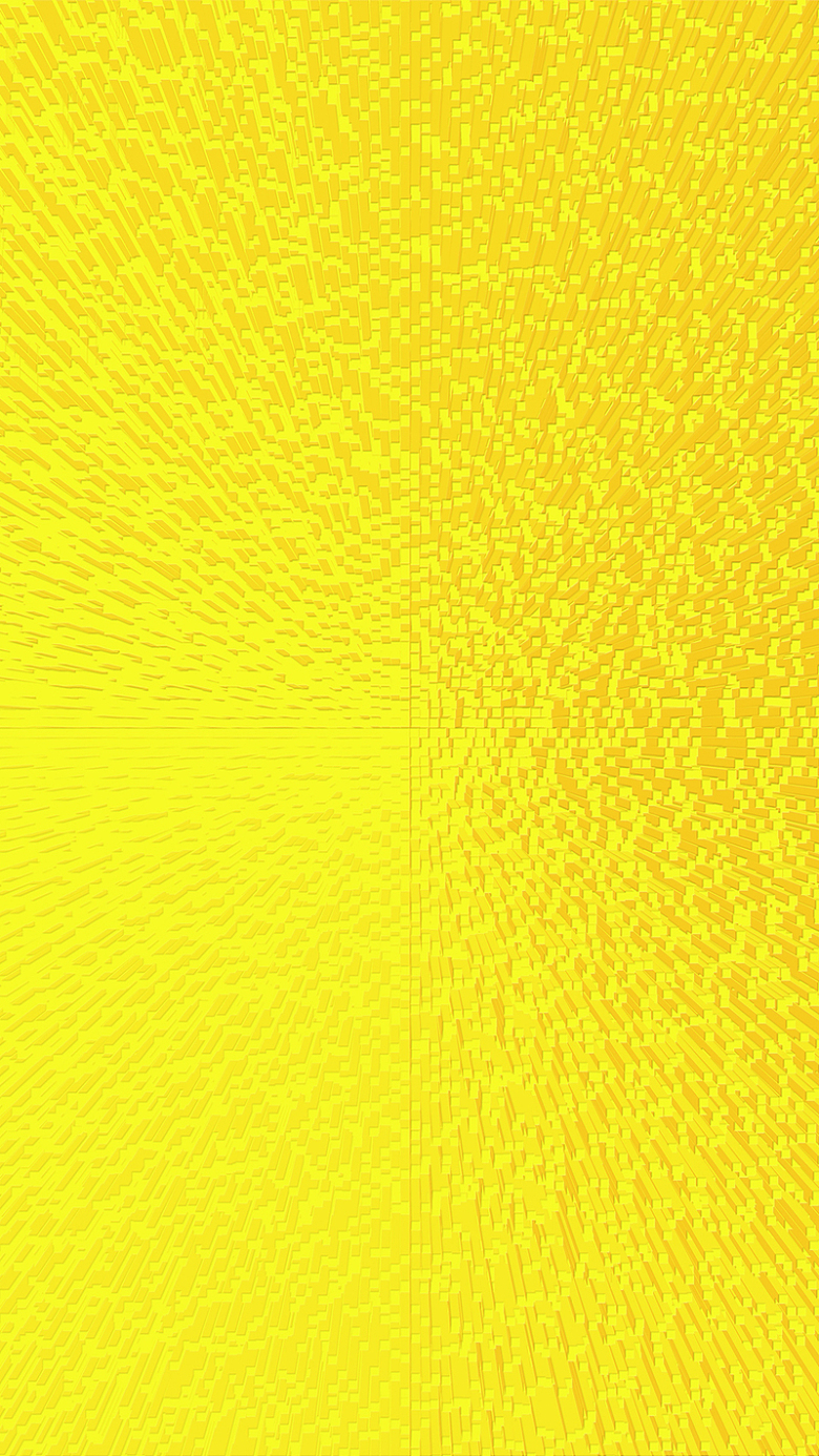 黄色几何科技立体H5背景素材