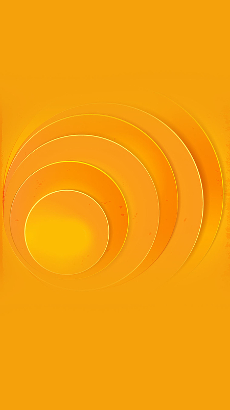 橙色几何扁平矢量图H5背景