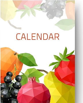 日历2017年挂历日期时间水果