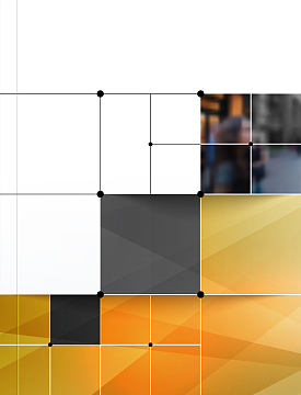 简约几何色块线条连接橙色灰色模糊海报画册