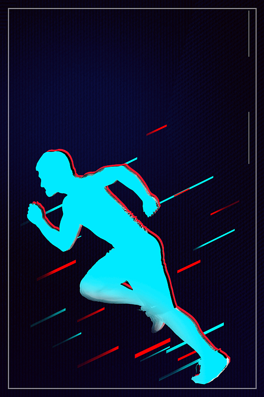 马拉松运动比赛体育海报