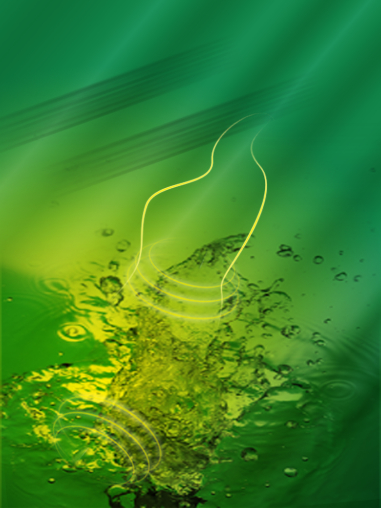 绿色水花饮料海报背景素材