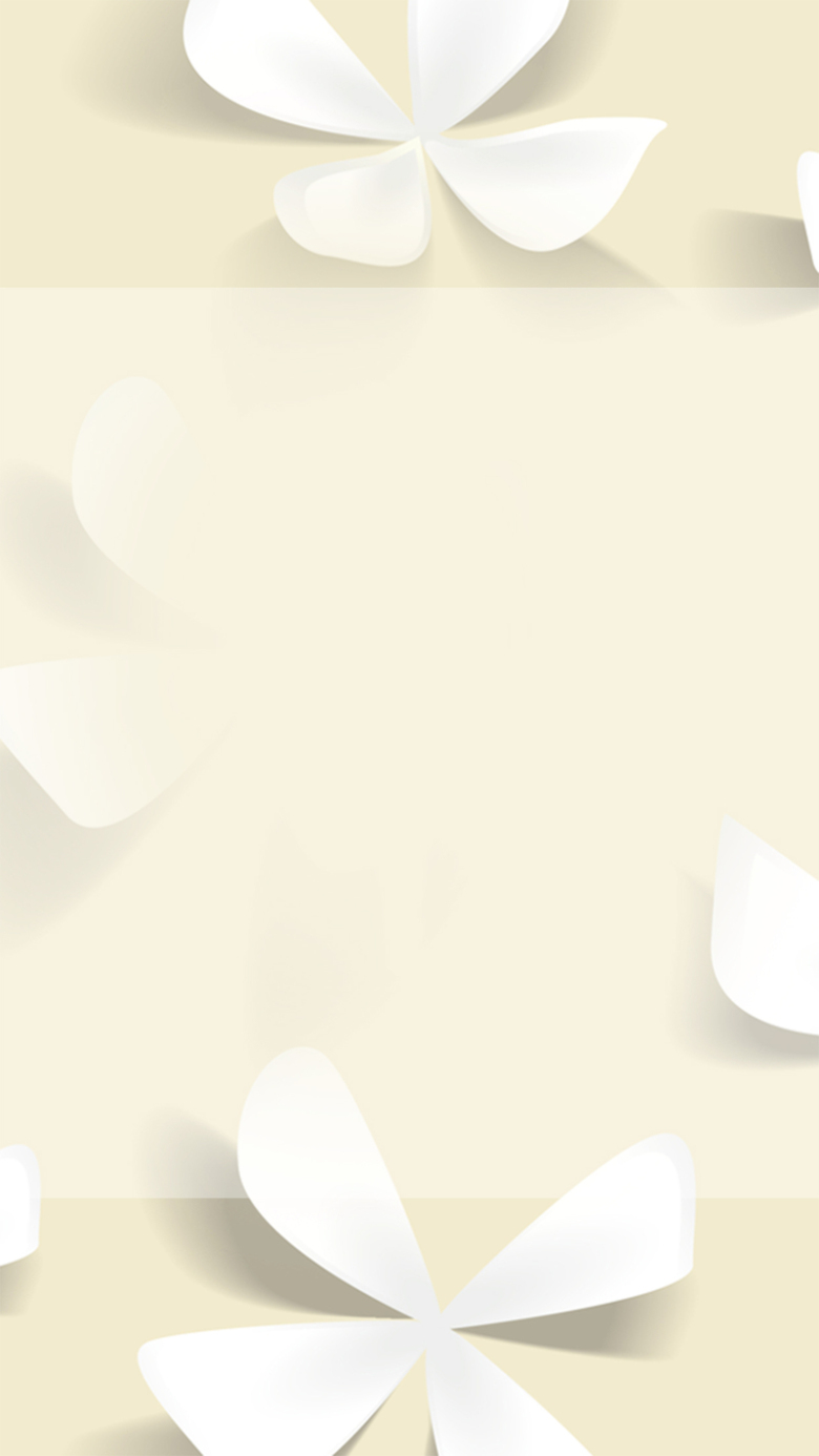 简约暖色立体花朵背景素材