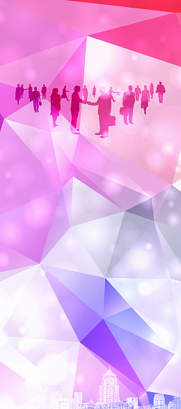 商务招聘展架背景素材