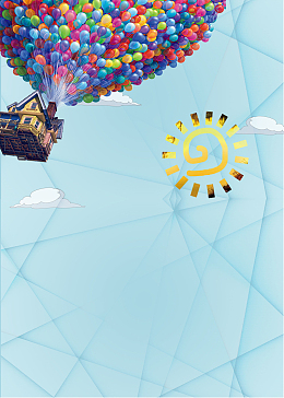 毕业季蓝色几何背景创意海报