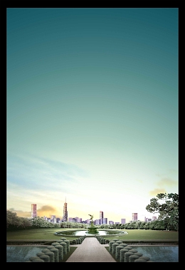 墨绿色渐变欧式房地产背景