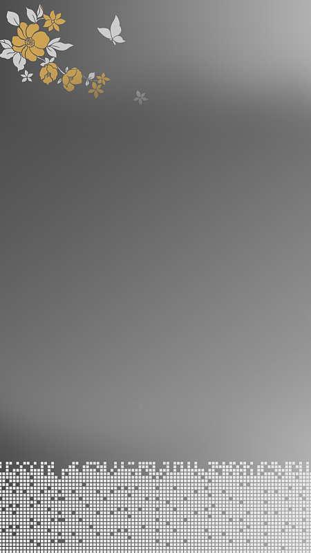 灰色白色渐变背景下的黄色花朵h5背景