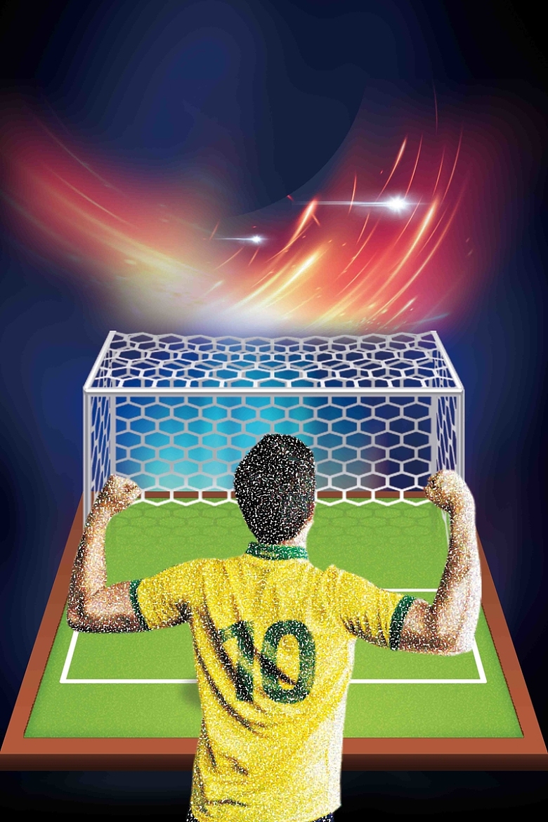 激战世界杯足球比赛宣传海报