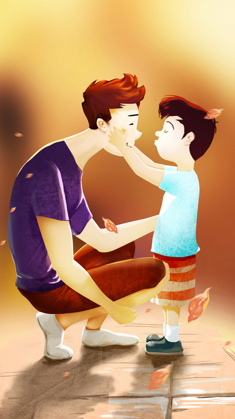 关键词 : 手机背景,卡通,扁平,渐变,父子,app背景,h5背景,h5,h5,几何