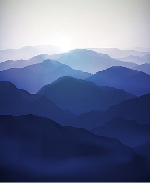 扁平化渐变山峰矢量素材背景