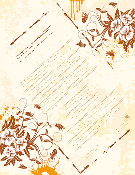 残旧书页花纹背景