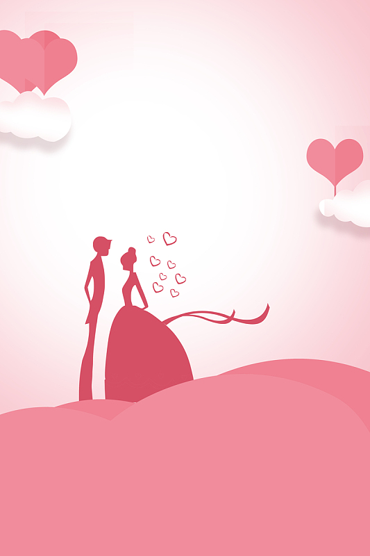 海报背景素材cdrjpg婚礼展板背景模板大全epsjpg卡通手绘文艺人物婚礼