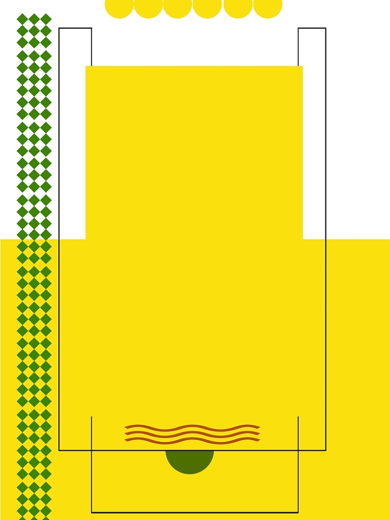 淡黄色夏季清仓创意海报背景模板