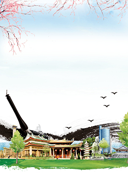 中国风简洁厦门旅游海报