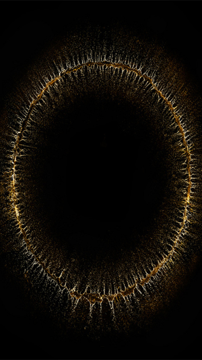 椭圆炸裂圆圈金色H5背景图