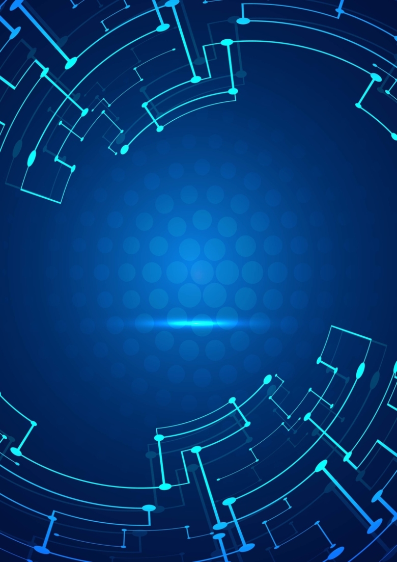 蓝色科技海报背景矢量素材