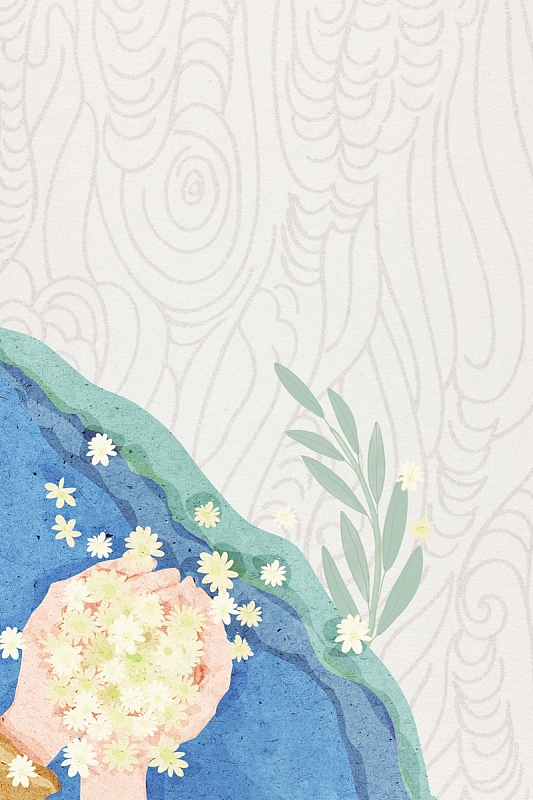 清新日系文艺女装海报背景psd