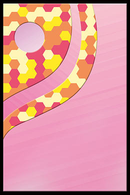 彩块商业元素无框画背景