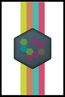 彩块商业元素无框画背景