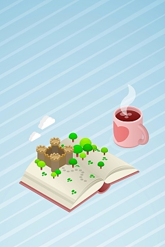 创意简约休闲时光背景模板