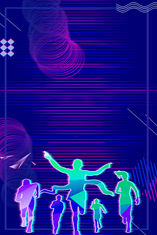 马拉松比赛体育运动海报