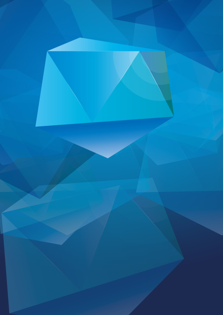 不规则多边形蓝色背景