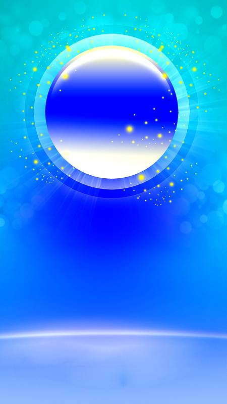 蓝色炫光psd分层h5背景素材