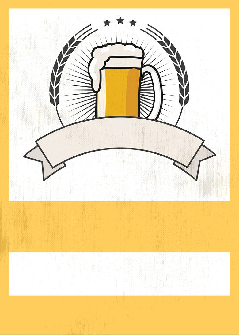 金色啤酒饮料产品海报背景材料