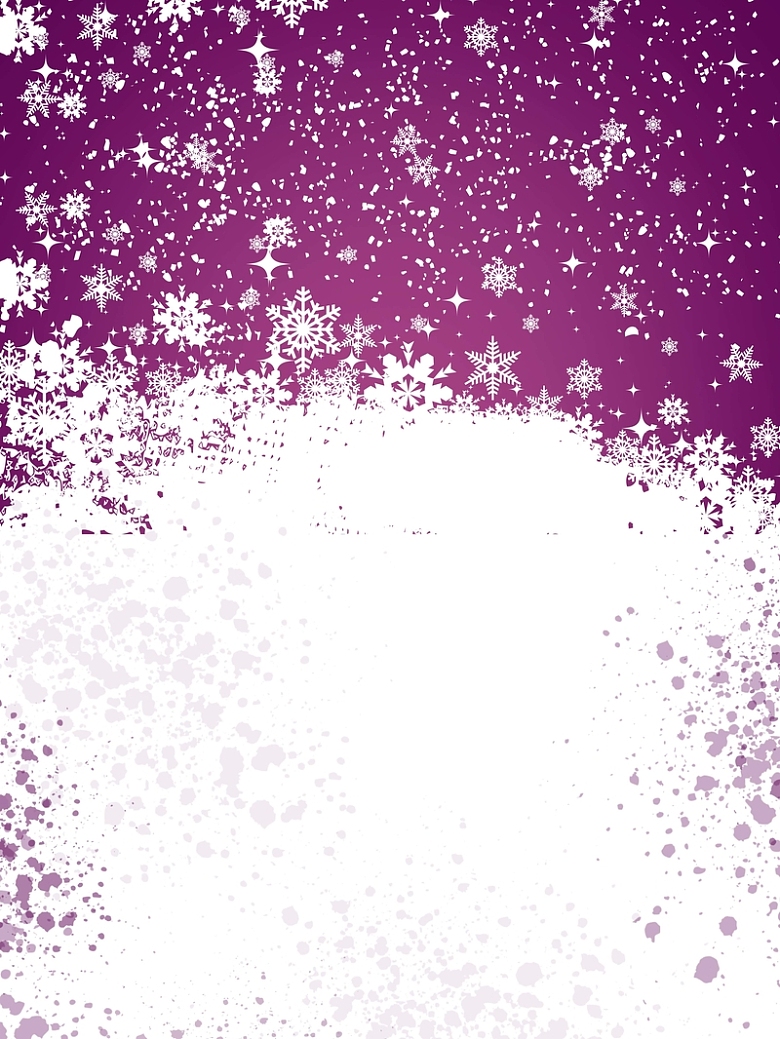 简约紫色冬季促销海报背景