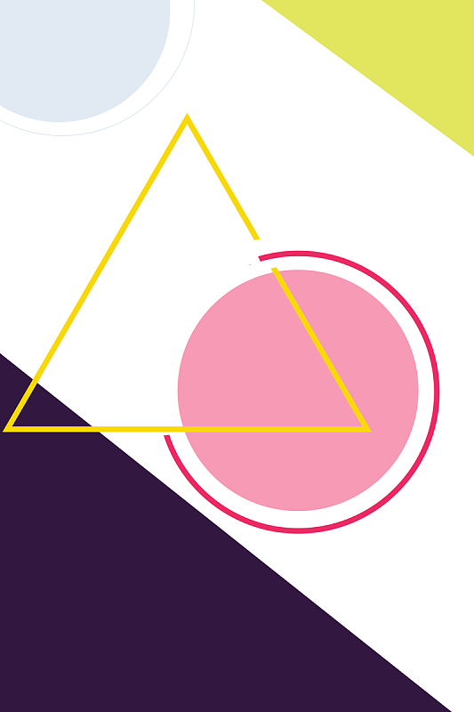 简约扁平化几何样式图形