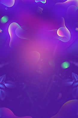 紫色渐变夏季上新海报