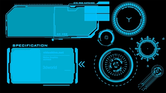 科技转轴蓝色元素背景